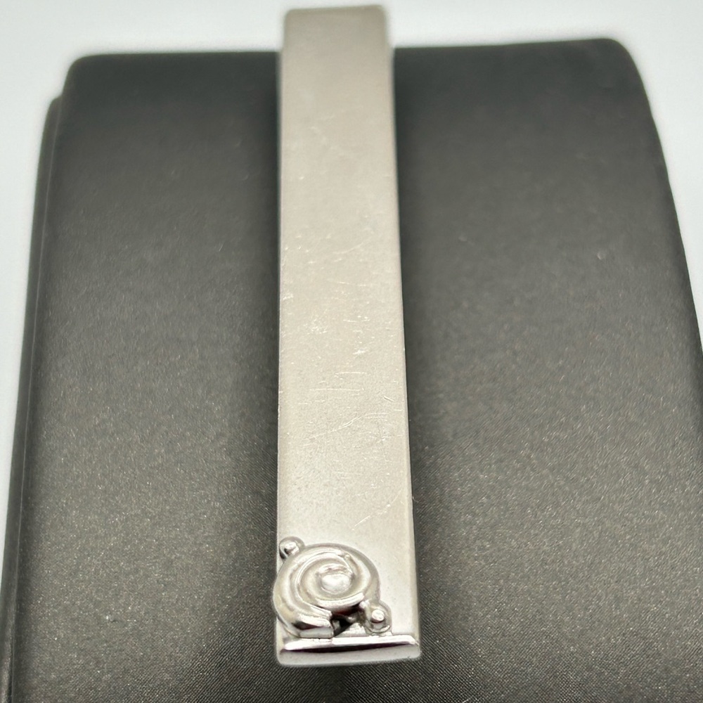 SWANK Vintage Sterling Silver Tie Clip, 2 1/4” Long